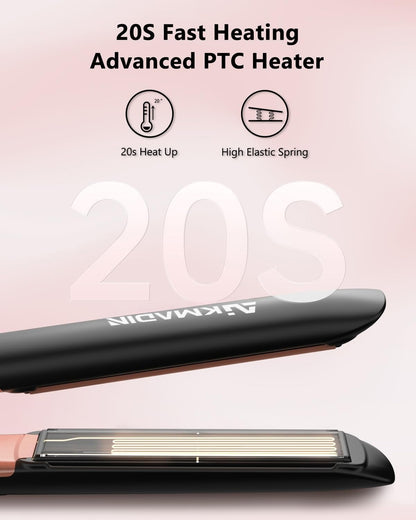 Ceramic Straightener, 2-in-1 for Straightening and Curling